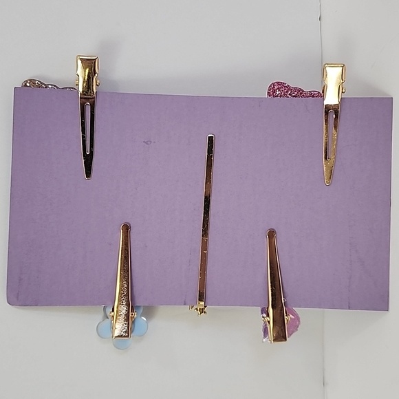 Birthday Card Unicorn + Set of 5x (five) Hair Clips Burgoyne KJS Industries - Picture 4 of 5